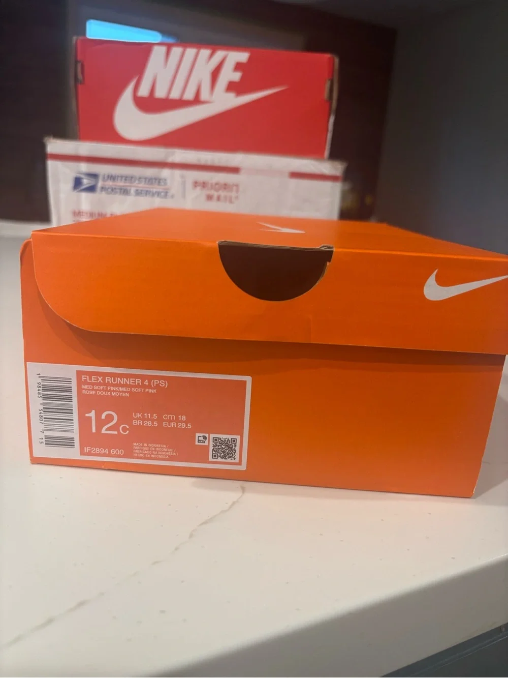 Nike Kids Pink Slip-On Sneakers with White Soles
